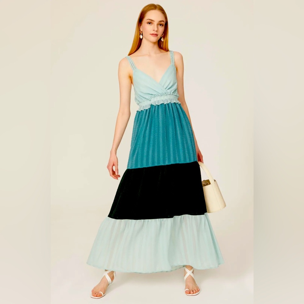 Slate and Willow  Colorblock Maxi Dress size large